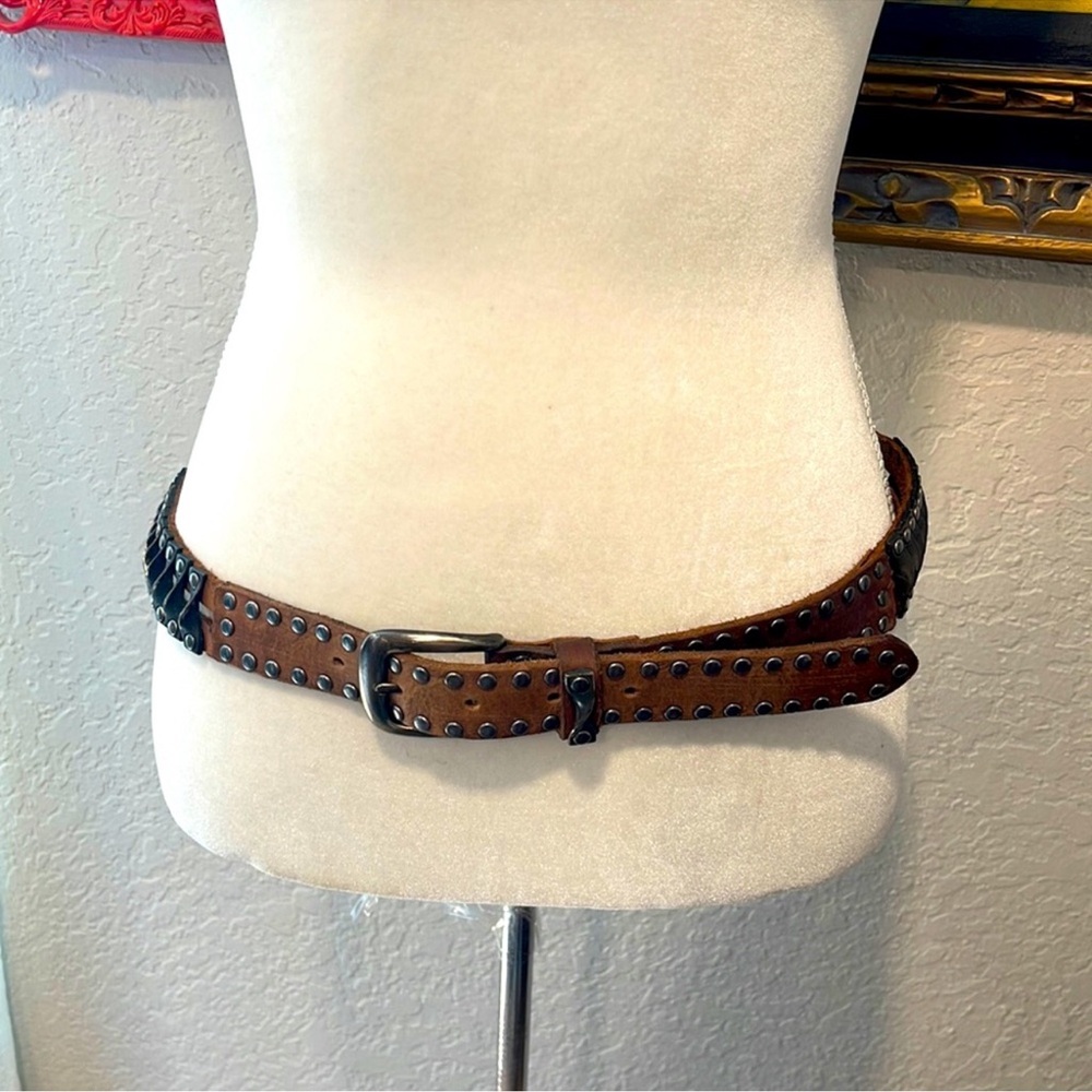 Liebeskind Brown Studded and Metal
Gilled Belt